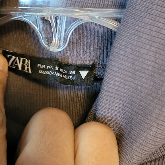 Zara long fitted rib knit dress szS - Picture 2 of 2